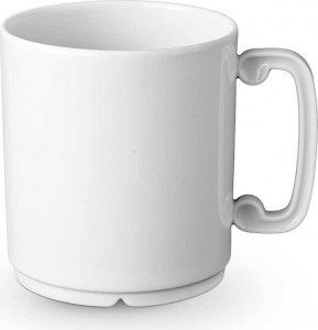 10571389 L’Objet Кружка 350мл "Династия "Хань" (белый декор) Фарфор