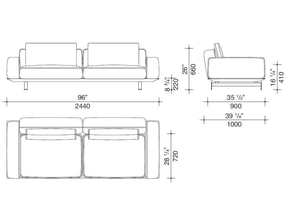Модульный тканевый диван Lema двор ARCH-00115540 - Вид №14