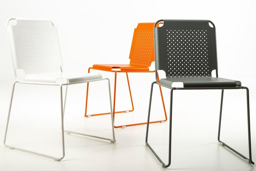 Officine Tamborrino Стул со стальными санями sun-id-1507768 - Вид №1