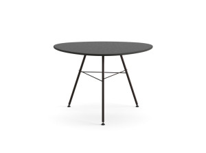 Стальной овальный садовый стол