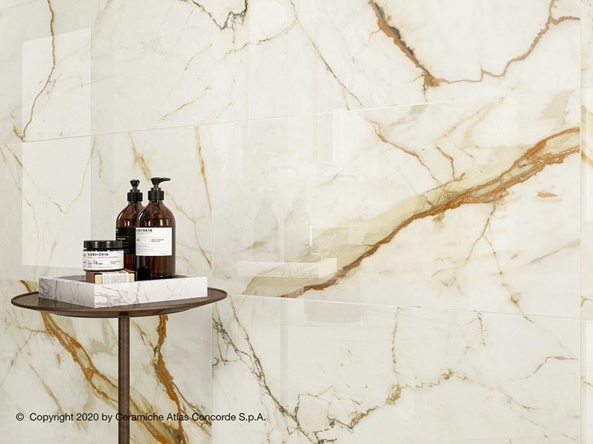 Atlas Concorde Белая плитка для стен с эффектом мрамора Marvel shine sun-id-1375735 - Вид №64