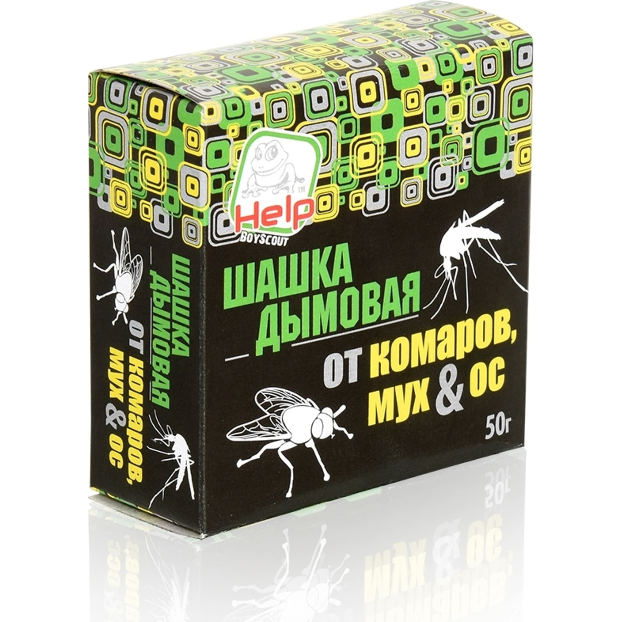 82735647 Шашка дымовая Help от комаров мух и ос инсектицидная 50 г Santreyd 