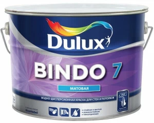 Краска матовая для стен и потолков Dulux Bindo 7 / Дулюкс Биндо 7 9л