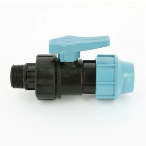 Кран обжим-Н Unidelta 40 х 1"1/4 для труб ПНД полипропилен PP-B