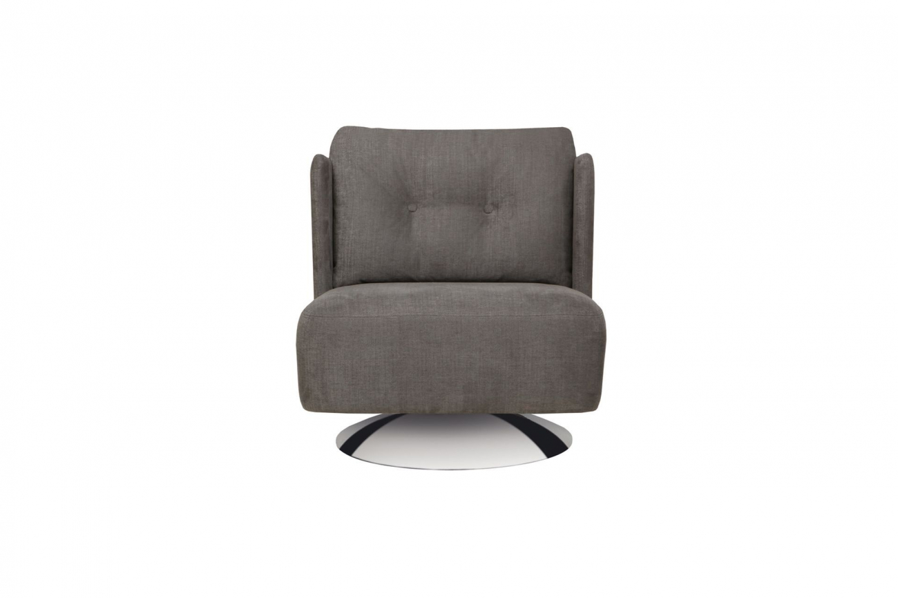 Кресло ALMA на круглом основании темно-серое SITS ALMA 191883 Серый - Вид №1