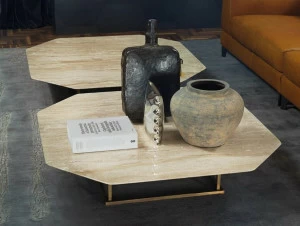 Borzalino Восьмиугольный мраморный журнальный столик