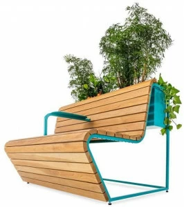 Nola Industrier Дубовая скамья со встроенной сеялкой Vilding