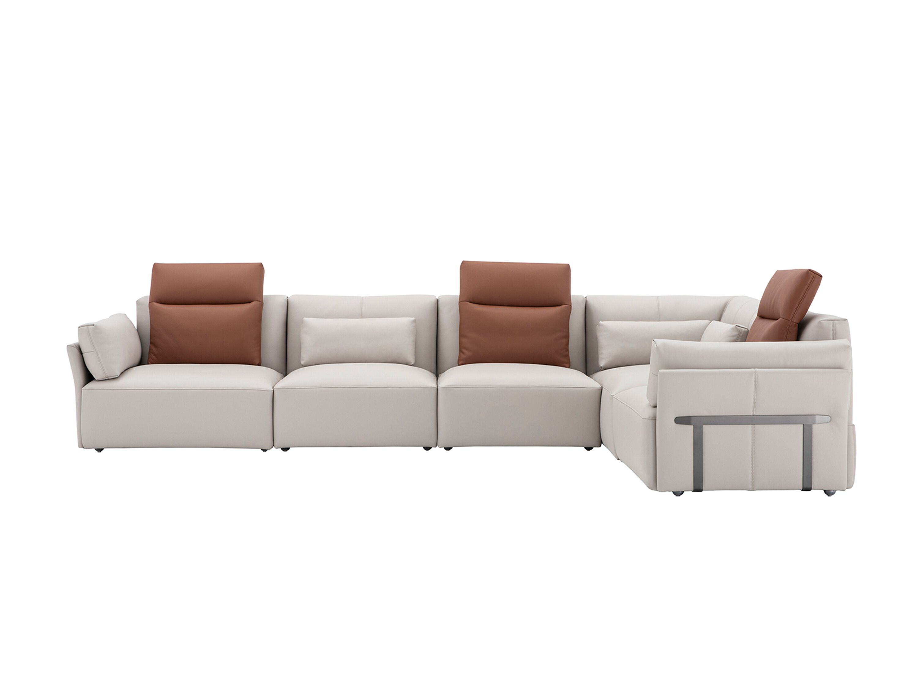 Кожаный модульный угловой диван CAMPO DE' FIORI Живерни ARCH-00152128