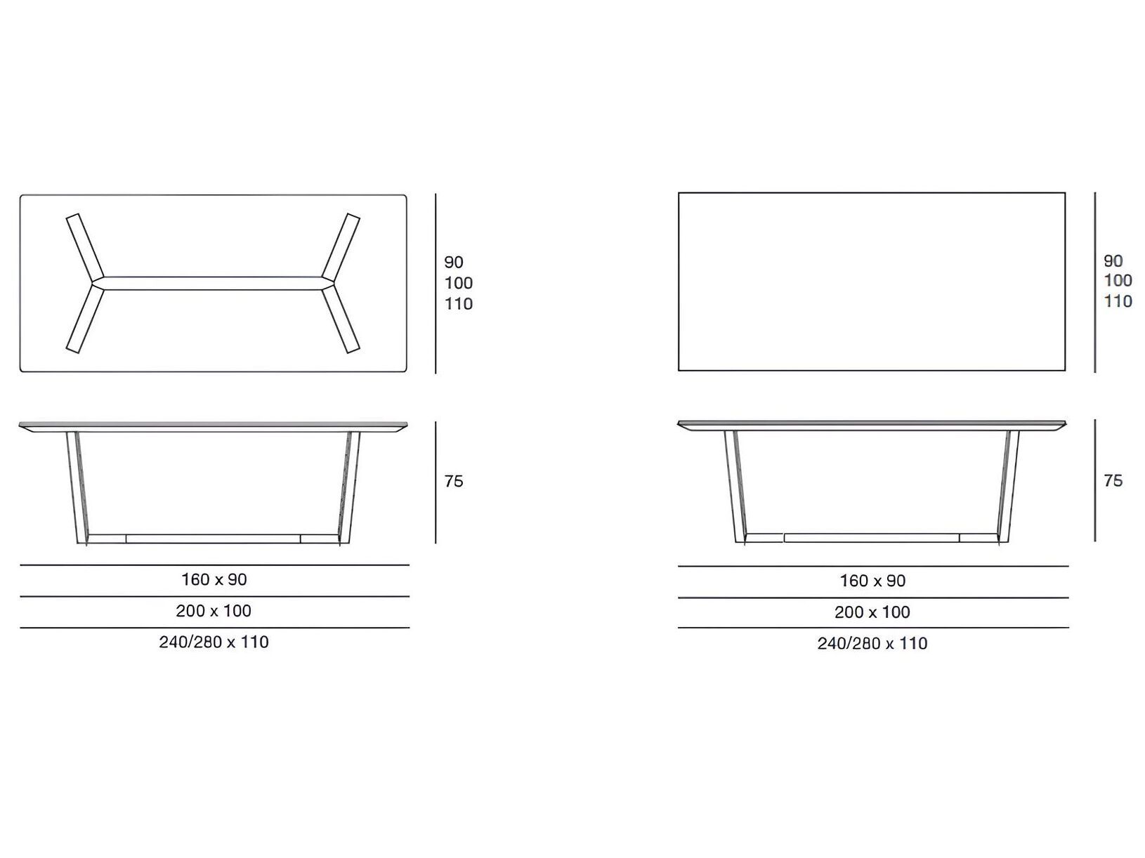 Обеденный стол из ясеня Pacini & Cappellini планер ARCH-00148096 - Вид №4
