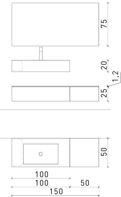 Archeda Подвесная тумба под умывальник из дерева с зеркалом Essenze sun-id-1489837 - Вид №4