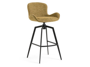 Тканевый поворотный стул со спинкой