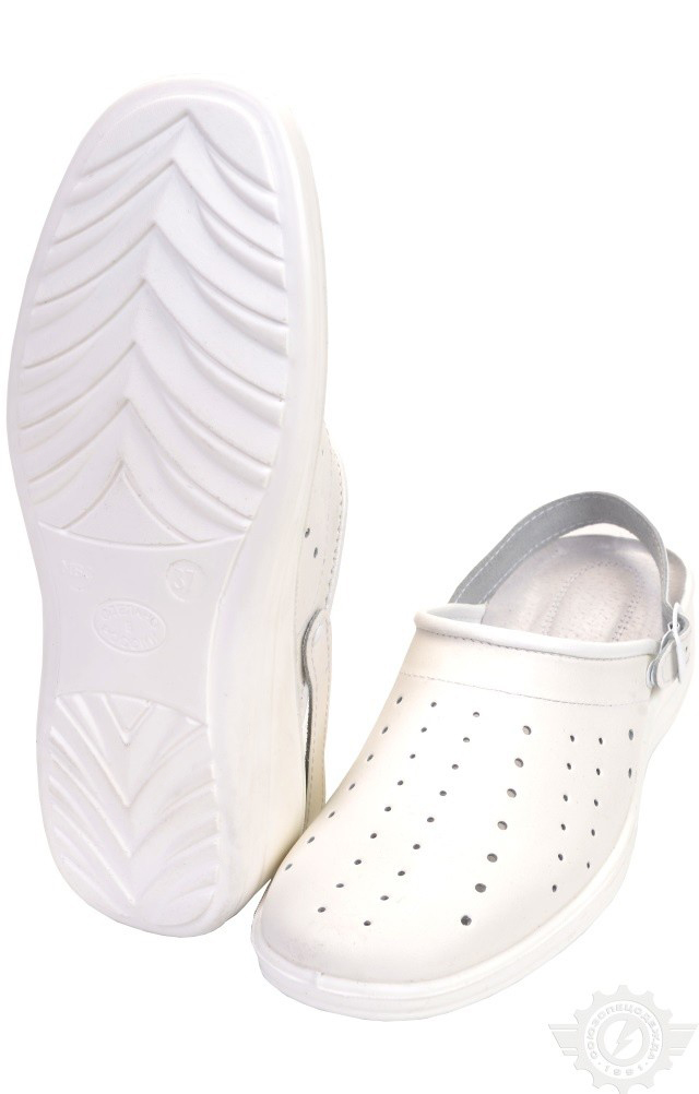 60954 Туфли Сабо "Шарм" женские белые  Медицинская обувь размер 39 Спецодежда 