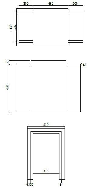 Zuri Design Низкий модульный журнальный столик для гостиной  01200  - Вид №4