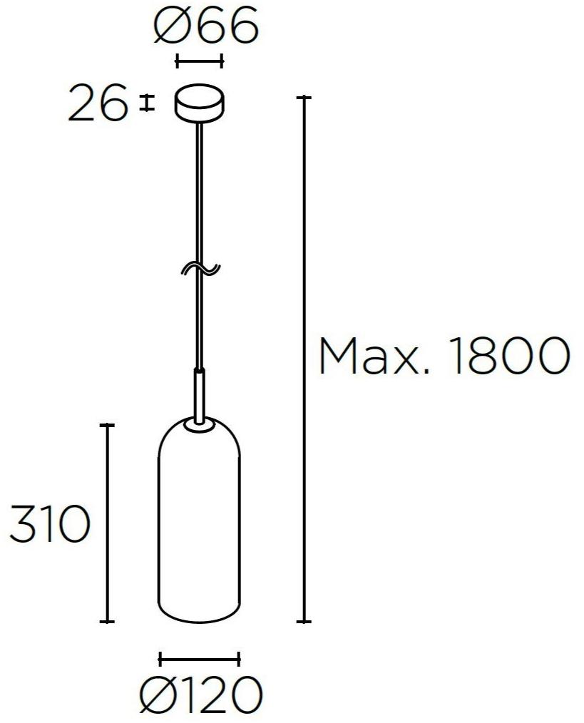 LEDS C4 Подвесной светильник из стекла  00-8107/08-dn-12/14  - Вид №5