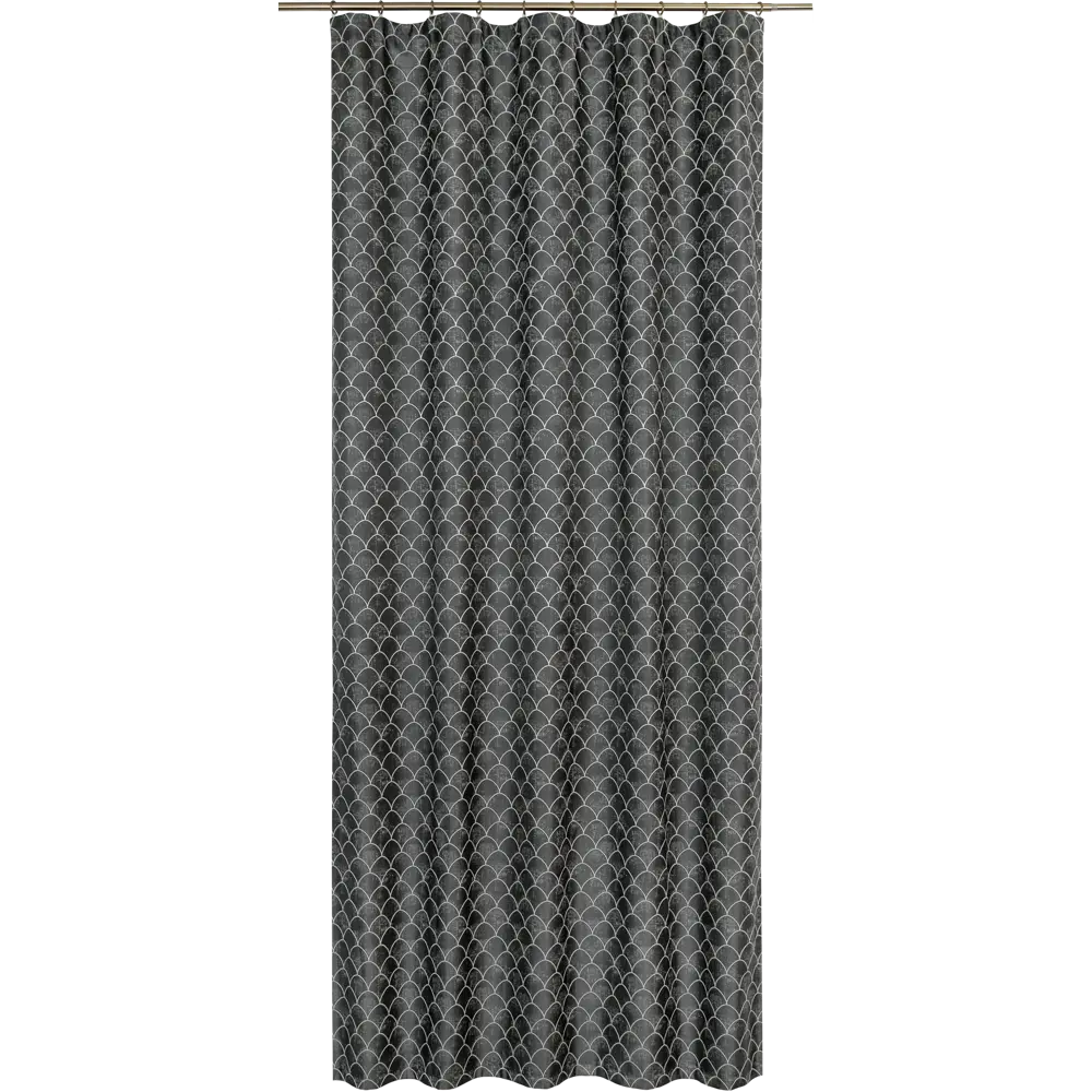 Штора на ленте «Мозаика», 160x280 см, геометрия, цвет чёрный 82433341 STLM-2146574 GARDEN 