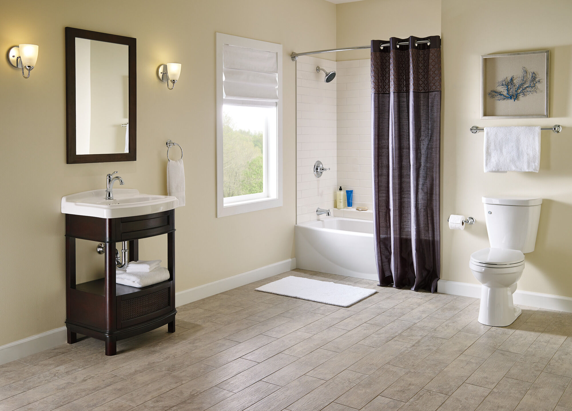 144984-BN Ванна и душ Monitor® серии 14 Delta Faucet Porter Матовый никель - Вид №8