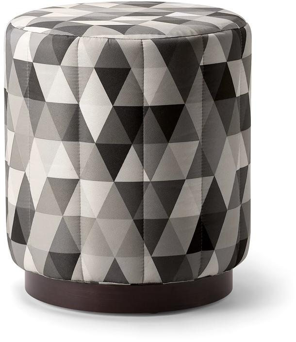 Tirolo Круглый пуф из ткани Carter 068 pf - Вид №1