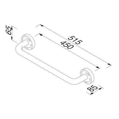 Металлический держатель для полотенец Geesa Luna ARCH-00152360 - Вид №5