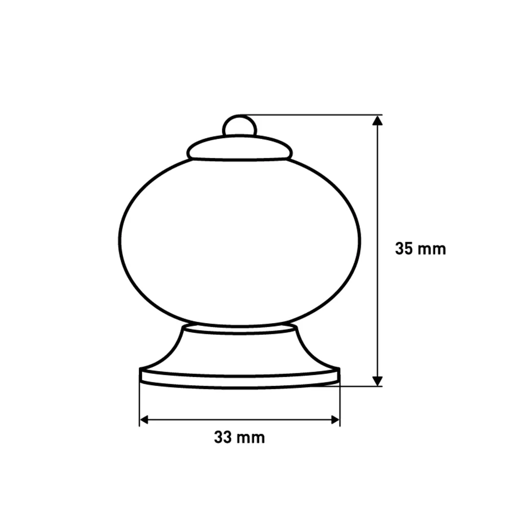 LARVIJ - Керамическая ручка-кноб белого цвета для мебели 87971150 STLM-0076479 - Вид №3