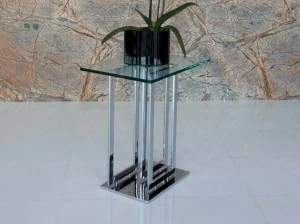 Italy Dream Design Журнальный столик из стали и стекла для гостиной Life class