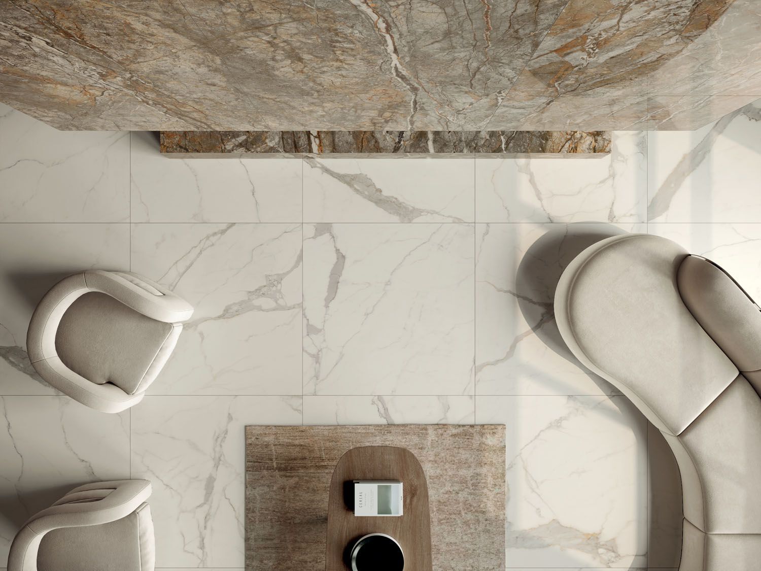 Керамогранит / напольное покрытие из ламинированного керамогранита с мраморным эффектом COTTO D'ESTE Starlight ARCH-00033515 - Вид №11