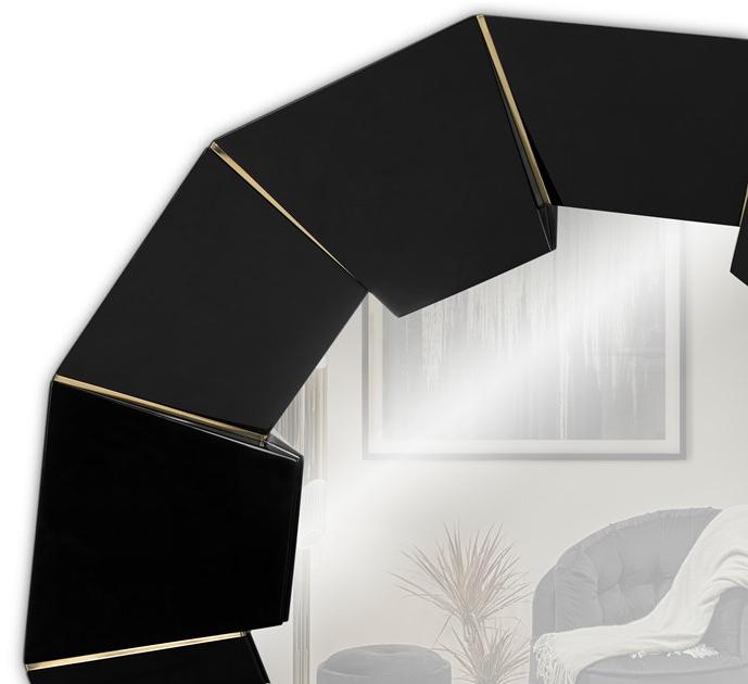 LUXXU Круглое деревянное зеркало в настенной раме Darian sun-id-1438982 - Вид №3