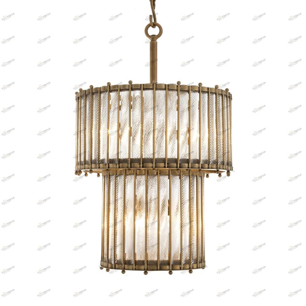 Подвесной светильник Tiziano 6 brass от Delight Collection KG0907P-6 brass DELIGHT ДИЗАЙНЕРСКИЕ 243895 Латунь 