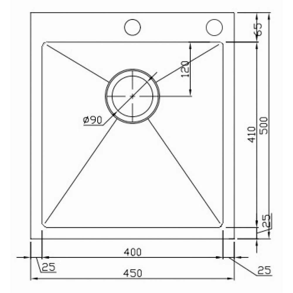 Кухонные мойки Eco Marino SMB-4550S.B SEAMAN  - Вид №1