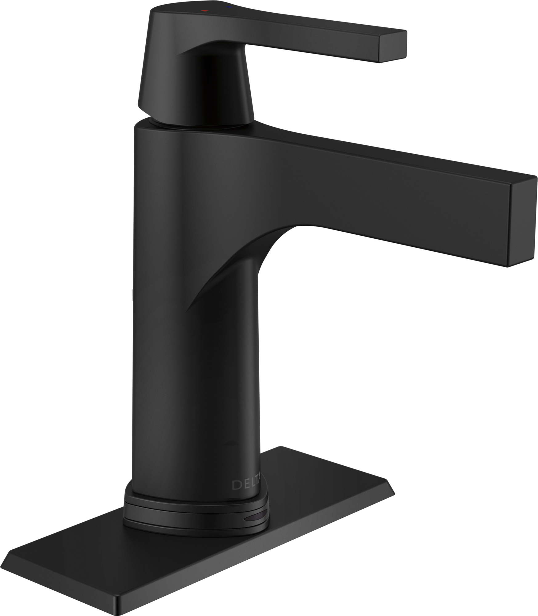 574T-BL-DST Смеситель для ванной с одной ручкой с технологией Touch2O.xt® Delta Faucet Zura Матовый черный  - Вид №1
