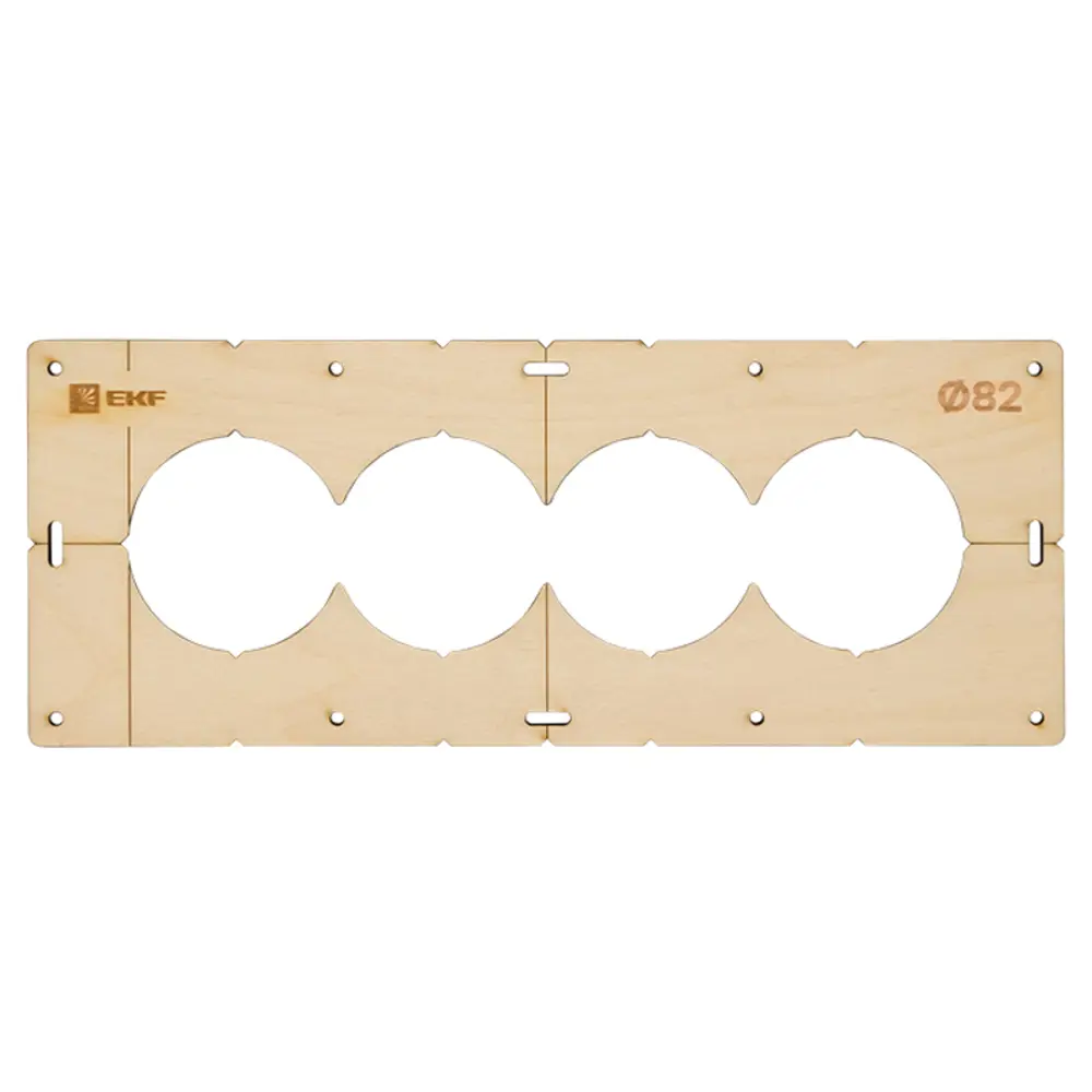 Шаблон для подрозетников EKF d 82 мм 4 поста 87092982 STLM-2210878 