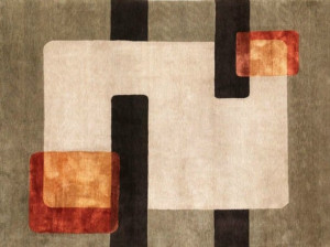 Прямоугольный ковер ручной работы