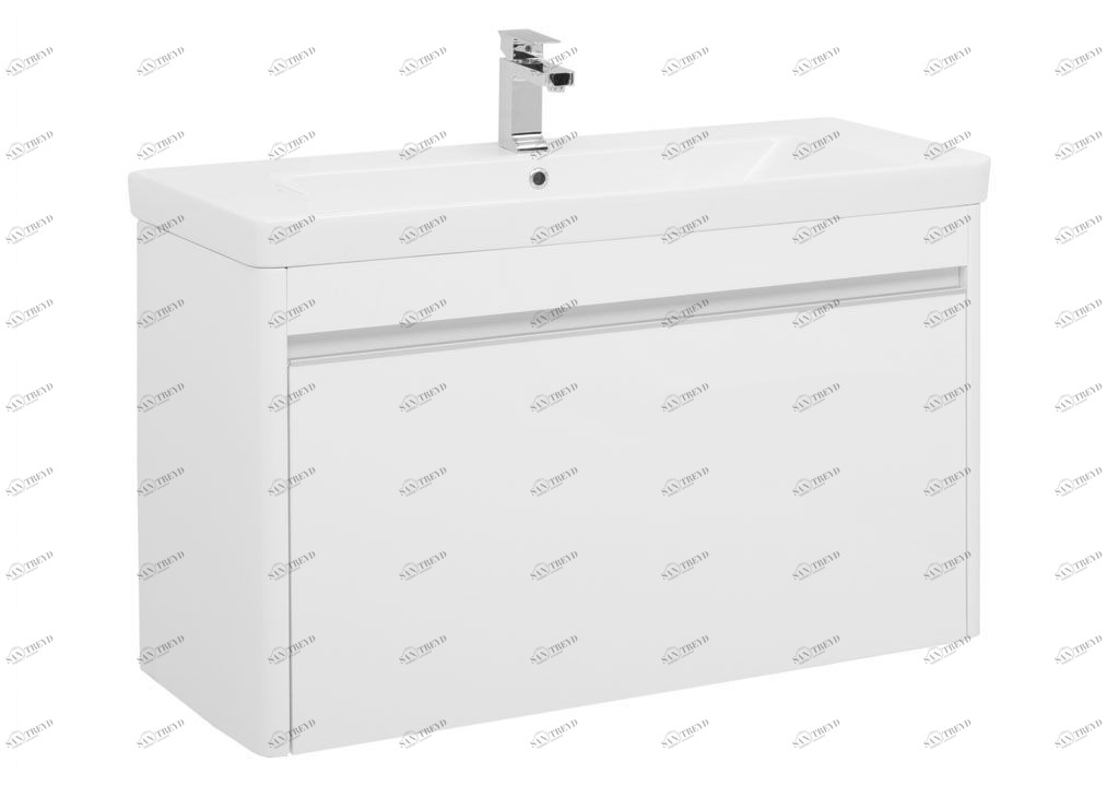 Тумба с раковиной Aquanet Вилора 105 белый 0019987200182313