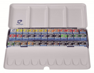 20838636 Краска акварель Набор акварельных красок Van Gogh 36цв кювета метал короб. Royal Talens