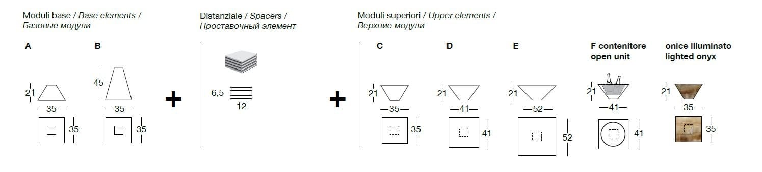 Квадратный журнальный столик для гостиной Longhi Loveluxe 2017-Essence collection ARCH-00047062 - Вид №2