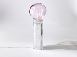 Настольная лампа из дутого стекла