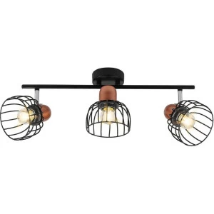 Спот настенный черный на 3 лампы Rivoli Adro 7016-703 RIVOLI ADRO 00-3924594 Черный