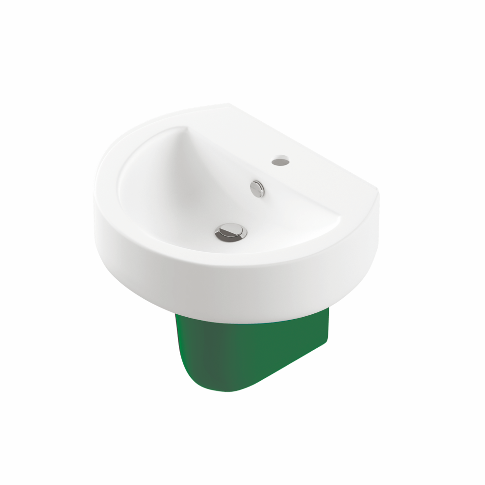 BSTSLWB01 Подвесная раковина настенная овальная BATi BALi  белая  - Вид №5