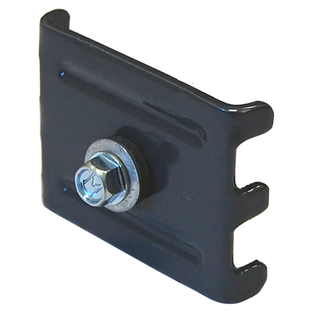 Скоба для забора с саморезом Grand Line 50 мм сталь RAL 7024 серый STLM-2185417