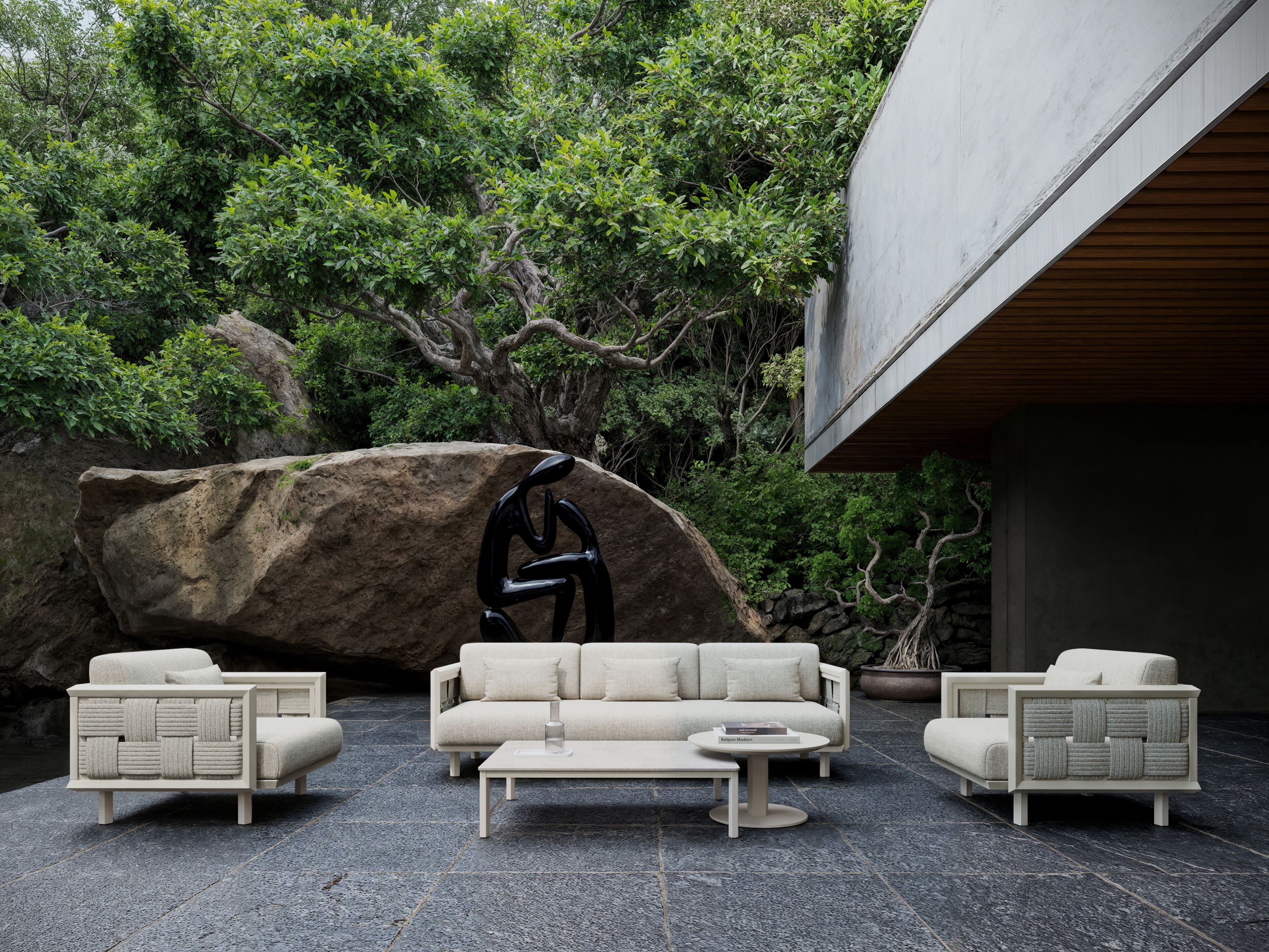 3-местный тканевый садовый диван SNOC Éclat ARCH-00111111 - Вид №2