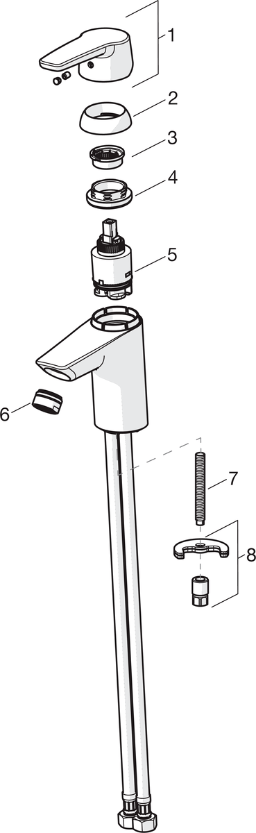 Oras 3904F Смеситель для умывальника 3904F Saga Хром  - Вид №4