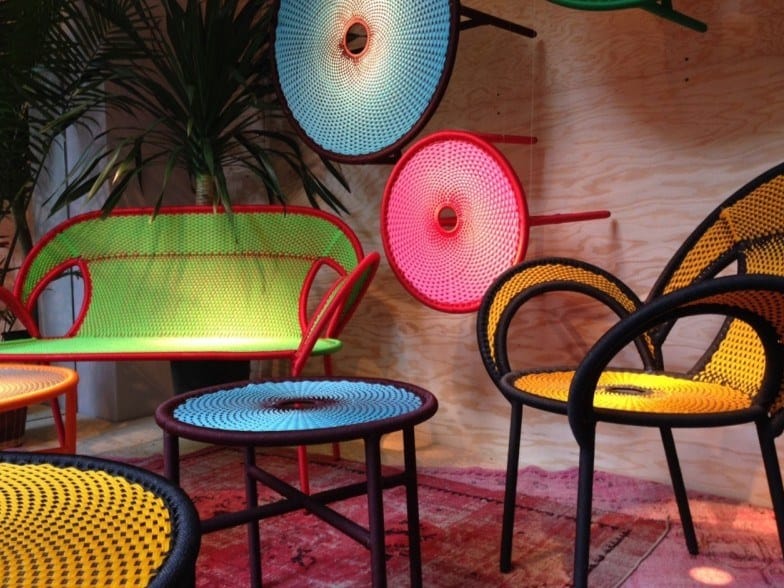 Журнальный столик из стали и цветной полиэтиленовой проволоки MOROSO M'afrique ARCH-00065234 - Вид №5