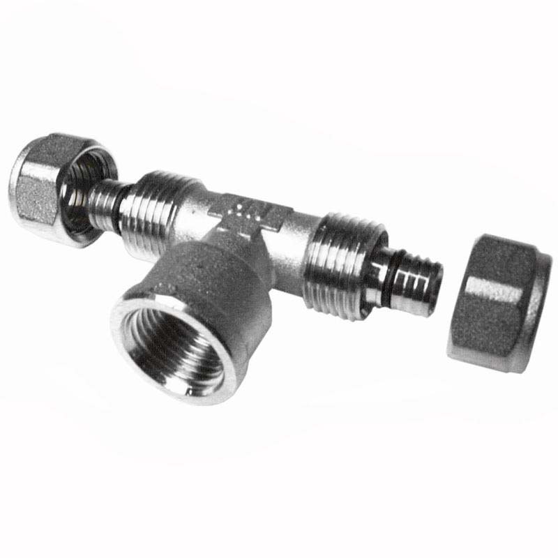 Тройник обжим-В с оловянным покрытием HENCO 16х1/2"х16 9160416A