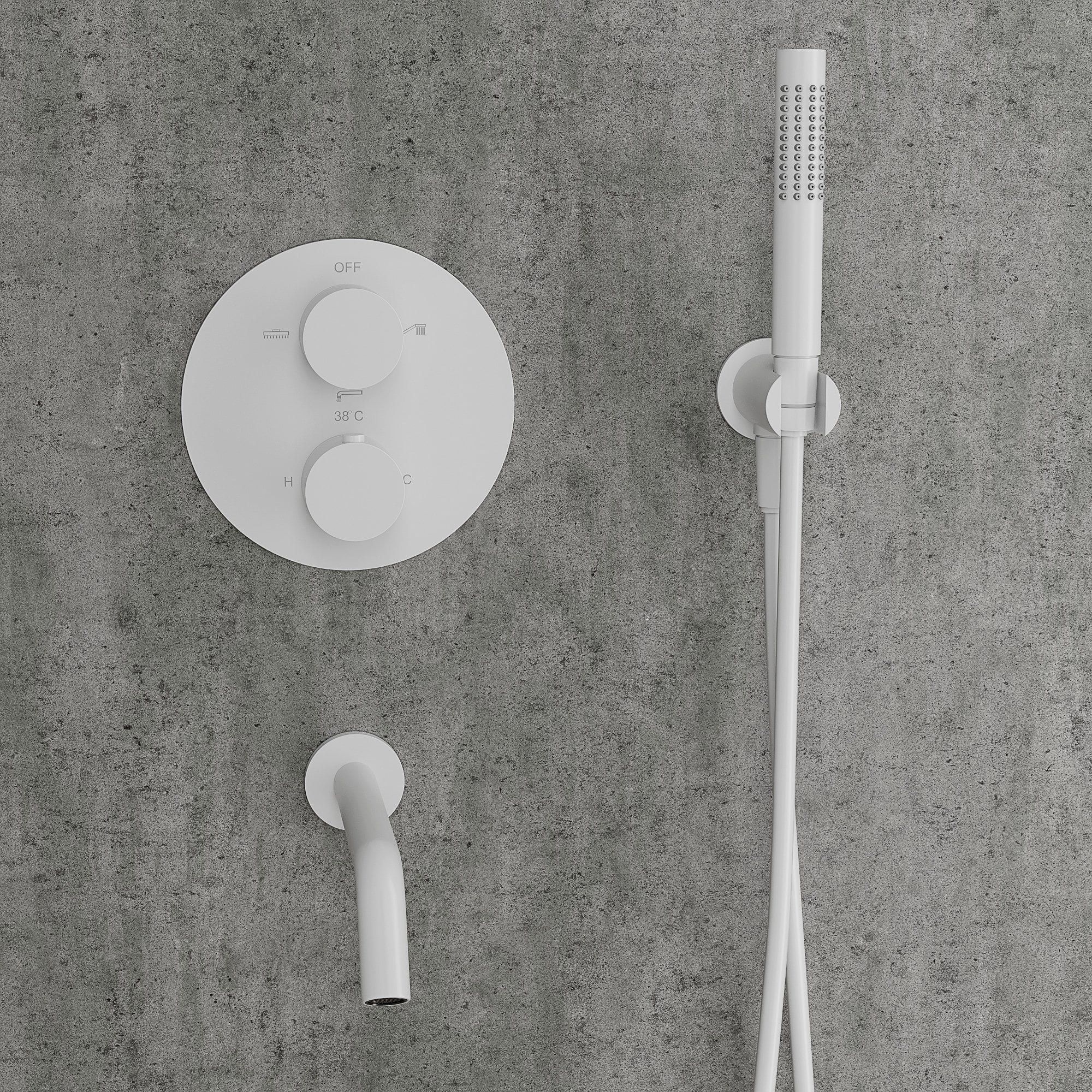 Настенный набор для ванны с 5 отверстиями и душем LUSSO Luxe ARCH-00011106 - Вид №11