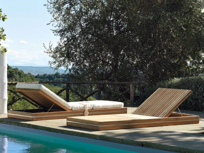 Лежак для сада с колесами Ethimo сущность ARCH-00083529 - Вид №1