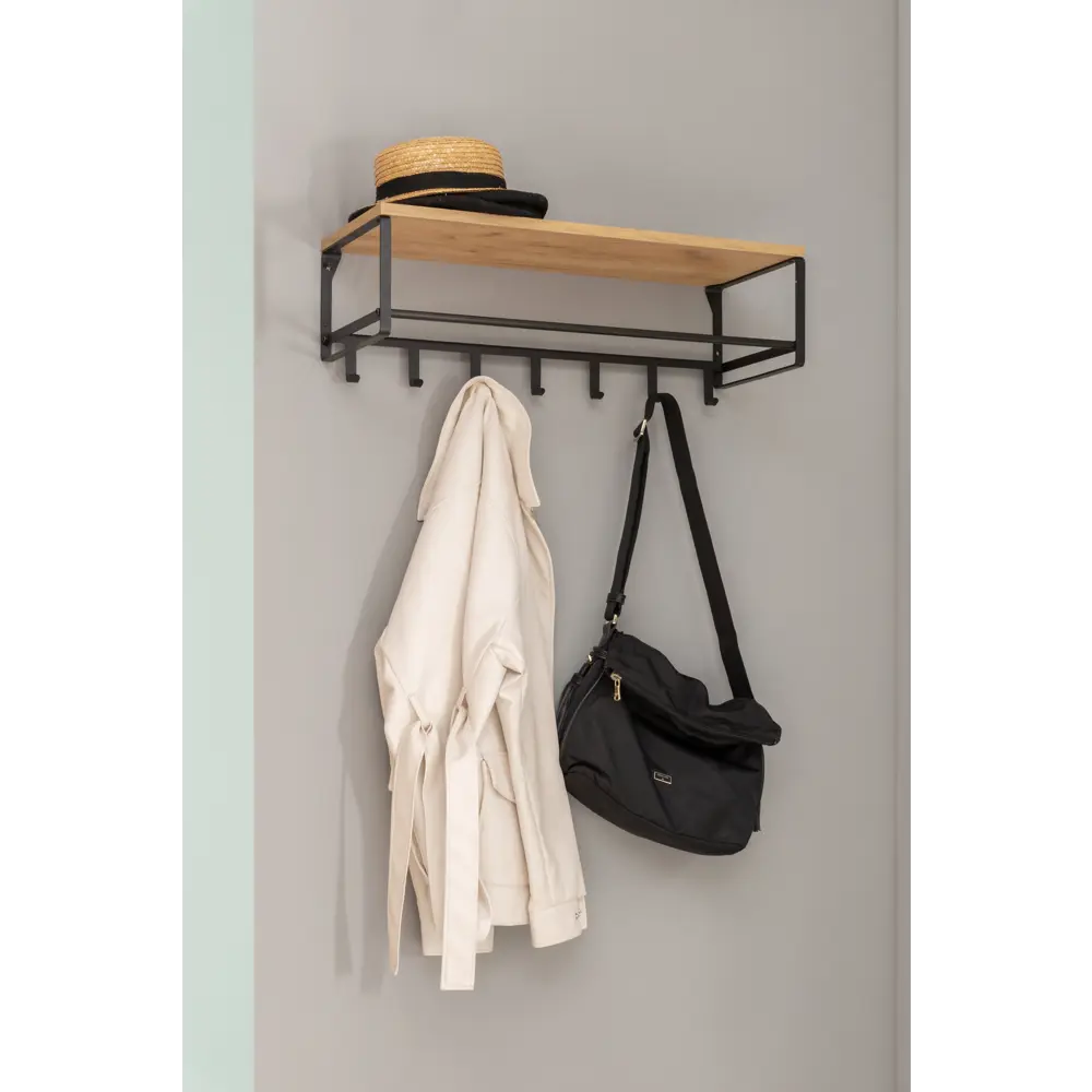 Полка навесная Spaceo 80x21.6x45 см дерево цвет бежевый STLM-2175994 - Вид №2