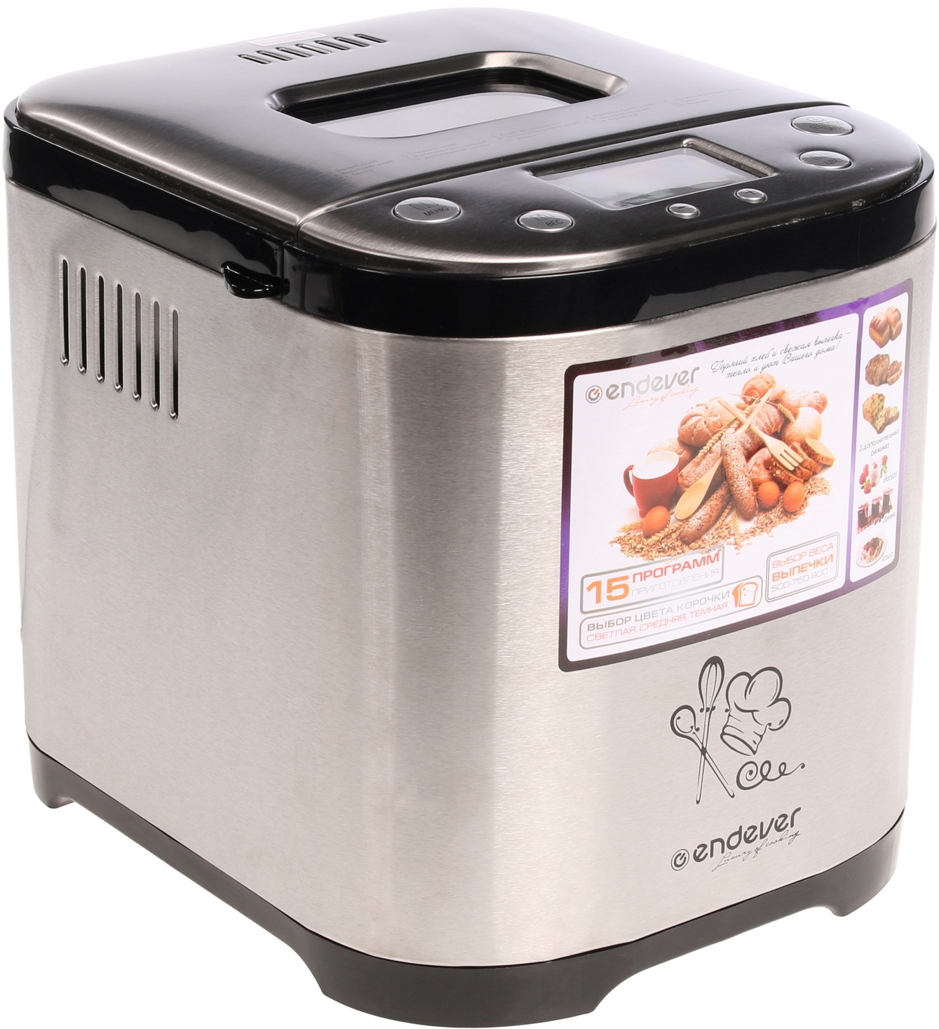 1033463 Хлебопечь Endever Skyline MB-52 серебристый STDN-0081444