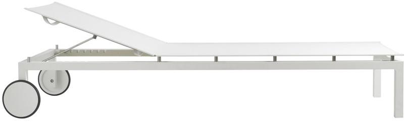 TRIBÙ Садовая кушетка с откидной спинкой batyline® на колесиках Natal alu 05940 - Вид №1