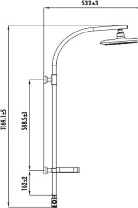 SH772 Душевой гарнитур (черный) Creavit  - Вид №2