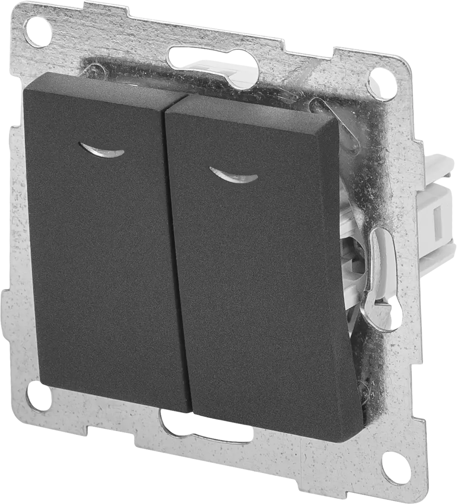 Выключатель GUSI Electric Classic с индикацией для двух цепей освещения 83864243