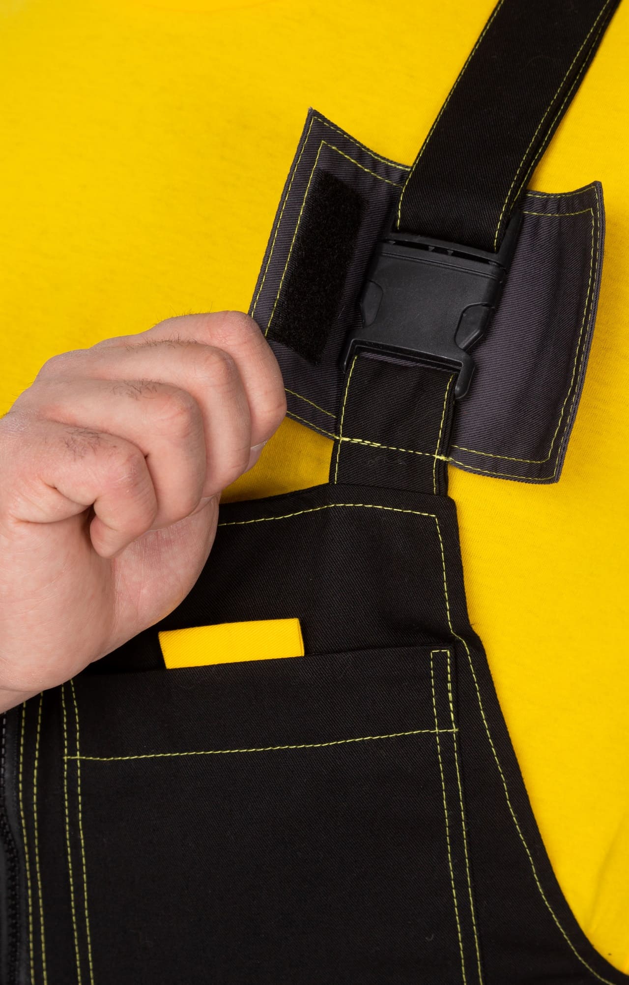 4956829 Костюм "Профессионал-2" черный-графит-желтый GENESIS  Летняя спецодежда  размер 52-54/170-176  - Вид №21